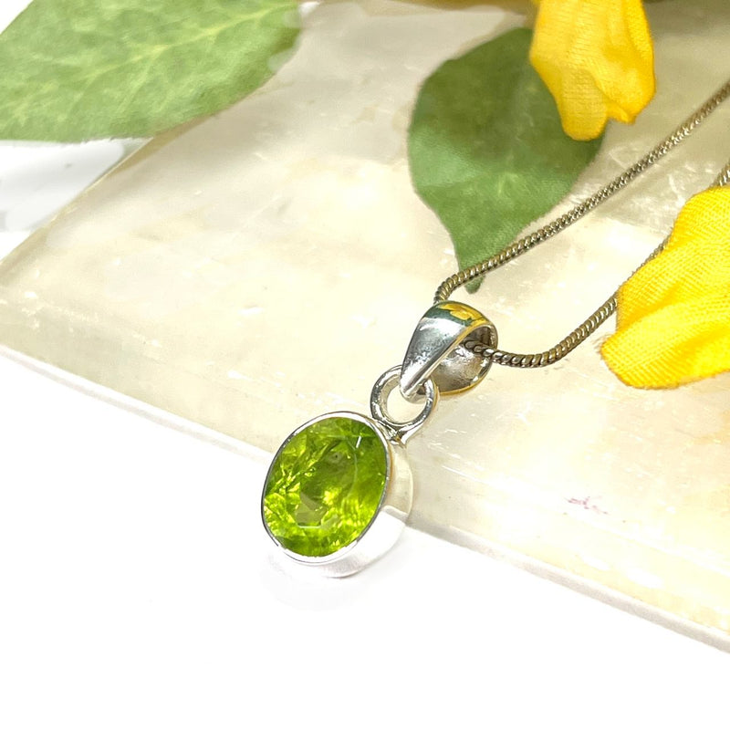 Peridot Pendant in Silver