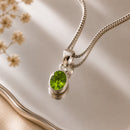 Peridot Pendant in Silver