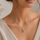 Peridot Pendant in Silver
