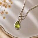 Peridot Pendant in Silver