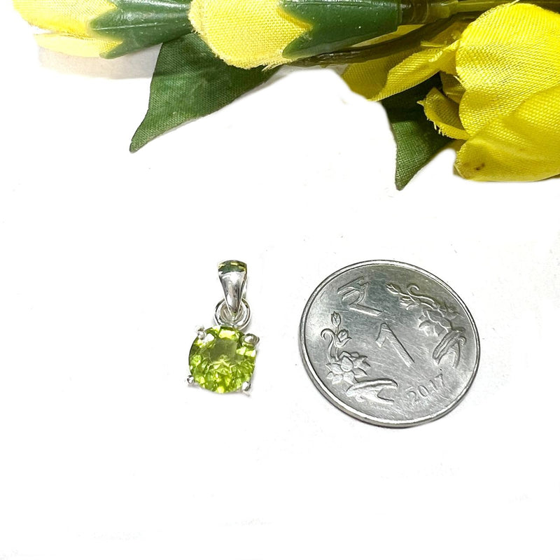 Peridot Pendant in Silver