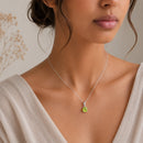 Peridot Pendant in Silver