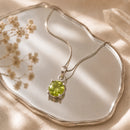 Peridot Pendant in Silver