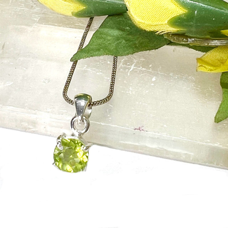 Peridot Pendant in Silver