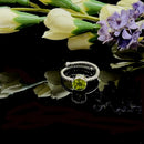 Peridot Adjustable Ring in Silver