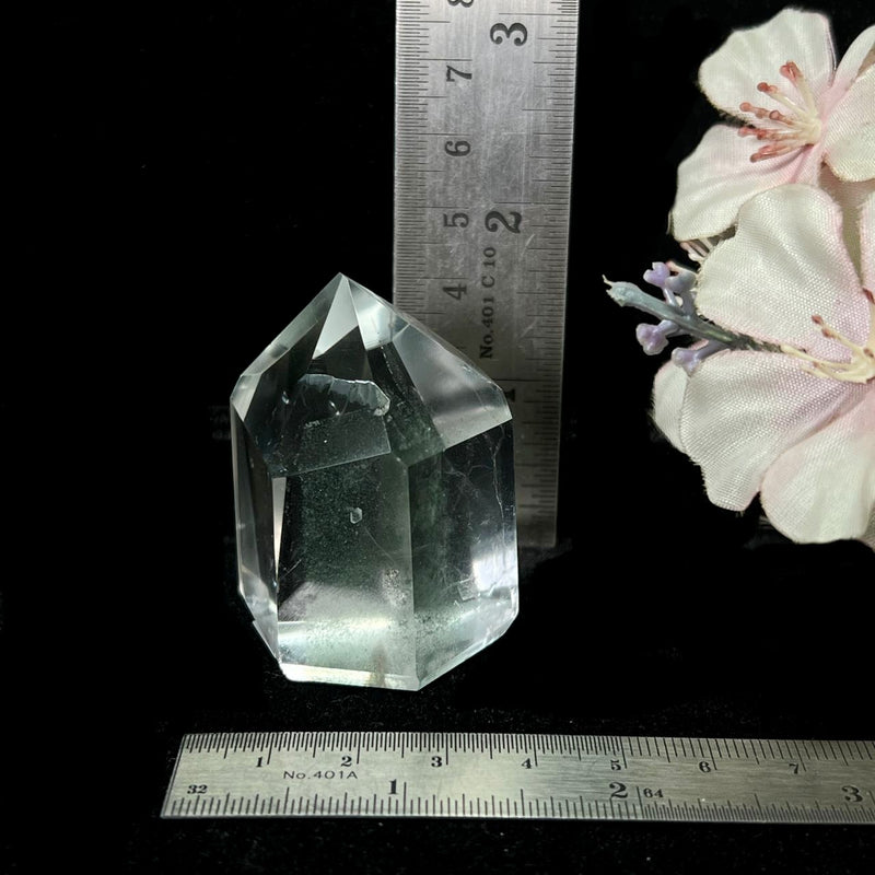 Green Phantom Quartz Free Form with Chlorite