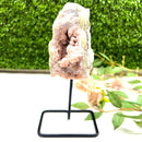 Pink Amethyst Clusters on Stand