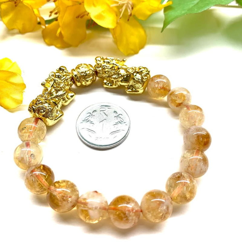 Pixiu Bracelet in Citrine (Career and Financial Growth)