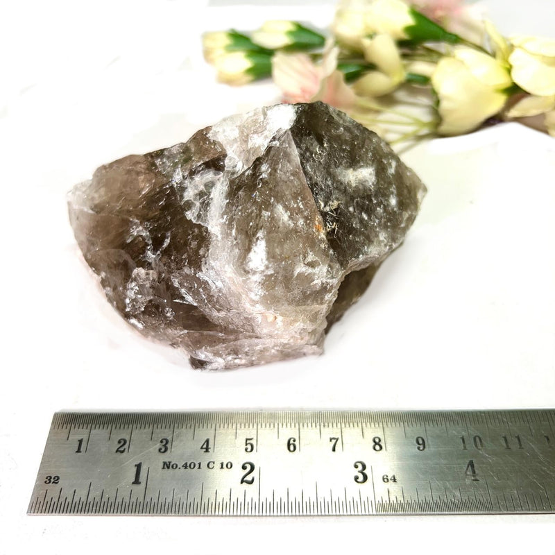 Smokey Quartz One Side Polished Rough (Grounding)