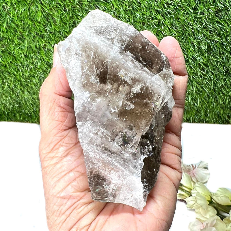 Smokey Quartz One Side Polished Rough (Grounding)