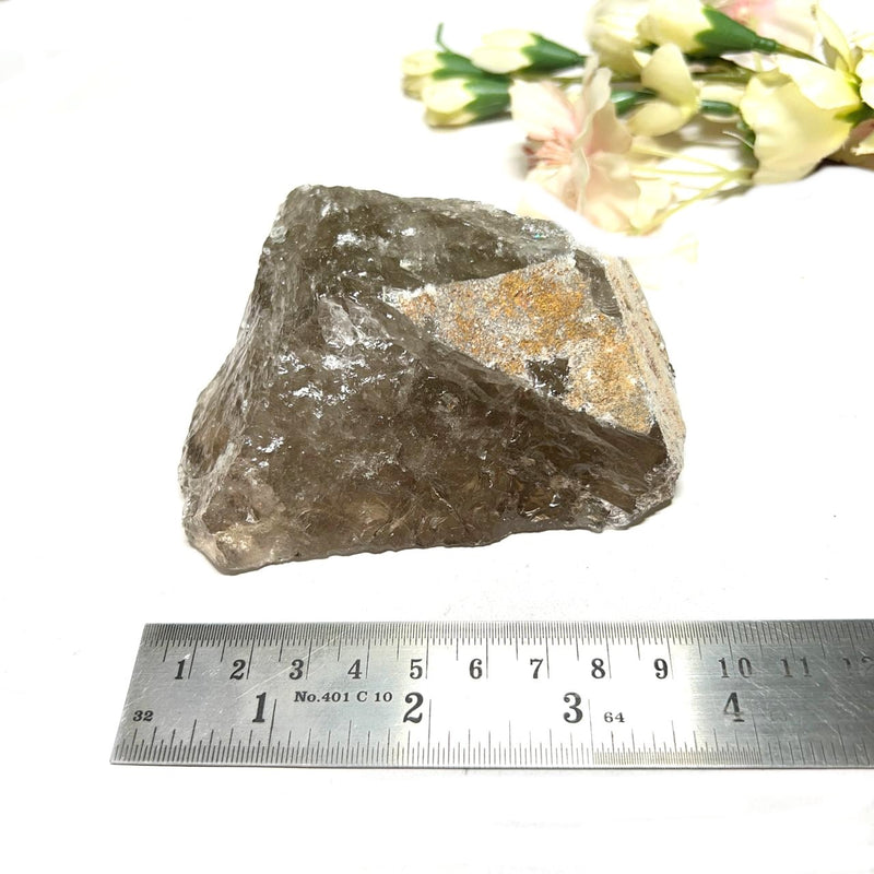 Smokey Quartz One Side Polished Rough (Grounding)