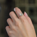 Prehnite Adjustable Ring in Silver