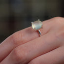 Prehnite Adjustable Ring in Silver