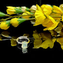 Prehnite Adjustable Ring in Silver