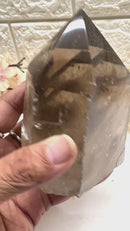 Smoky Quartz Free forms with Polished Points from Brazil