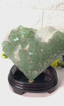Green Fluorite Clusters on Chalcedony(Focus & Decision Making)