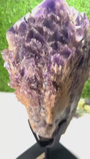 Amethyst Elestial Quartz on a Stand (Meditation and High Vibration)