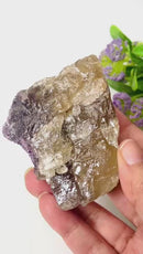 Natural Citrine w/ Lepidolite Rough (Motivation & Manifestation)