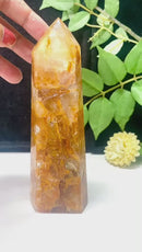 Golden Healer/Hematoid Quartz Towers (Prosperity & Well-Being)