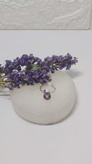 Amethyst Adjustable Ring in Silver