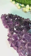 Amethyst Clusters with Calcite Flowers / Points (Remove negative energy)