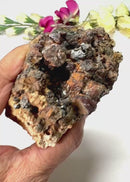 Black Tourmaline with Feldspar and Epidote Specimen from Morocco