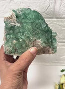 Green Fluorite Clusters on Chalcedony(Focus & Decision Making)