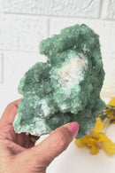 Green Fluorite Clusters on Chalcedony(Focus & Decision Making)