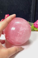 Rose Quartz Sphere (Love, Peace & Harmony)