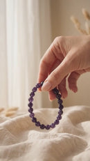 Amethyst Bracelet — For Calm Mind, Deep Meditation & Intuition