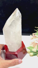Large Lemurian Clear Quartz on Stand (Master Healers)
