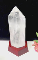 Large Lemurian Clear Quartz on Stand (Master Healers)