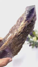 Amethyst Elestial Quartz on a Stand (Meditation and High Vibration)