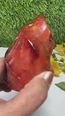 Carnelian Twisted Flames (Energy & Passion)