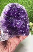 Standing Amethyst Clusters from Uruguay AAA Extra (Very dark Purple)