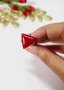 Red Moonga Triangle Gem stone (Strength & Leadership)