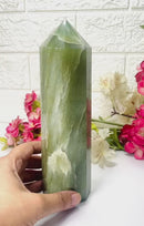 Large Green Aventurine Towers (Luck and Abundance)