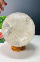 Large Clear Quartz Spheres from Brazil (Scrying & Meditation)