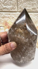 Smoky Quartz Free forms with Polished Points from Brazil