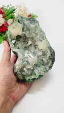 Celadonite Chalcedony Cluster (Healing & Connection)