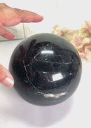 Black Tourmaline Sphere (Protection & Grounding)