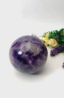 Large Chevron Amethyst Spheres (Scrying & Meditation)
