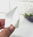 Green Phantom Quartz Free Form with Chlorite