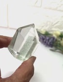 Green Phantom Quartz Free Form with Chlorite