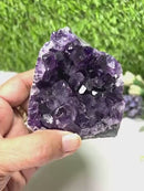 Standing Amethyst Clusters from Uruguay AAA Extra (Very dark Purple)