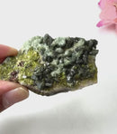 Epidote  on Matrix Specimen from Morocco