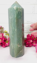 Large Green Aventurine Towers (Luck and Abundance)