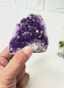 Standing Amethyst Clusters from Uruguay AAA Extra (Very dark Purple)