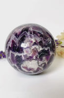 Large Chevron Amethyst Spheres (Scrying & Meditation)
