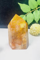 Golden Healer/Hematoid Quartz Towers (Prosperity & Well-Being)